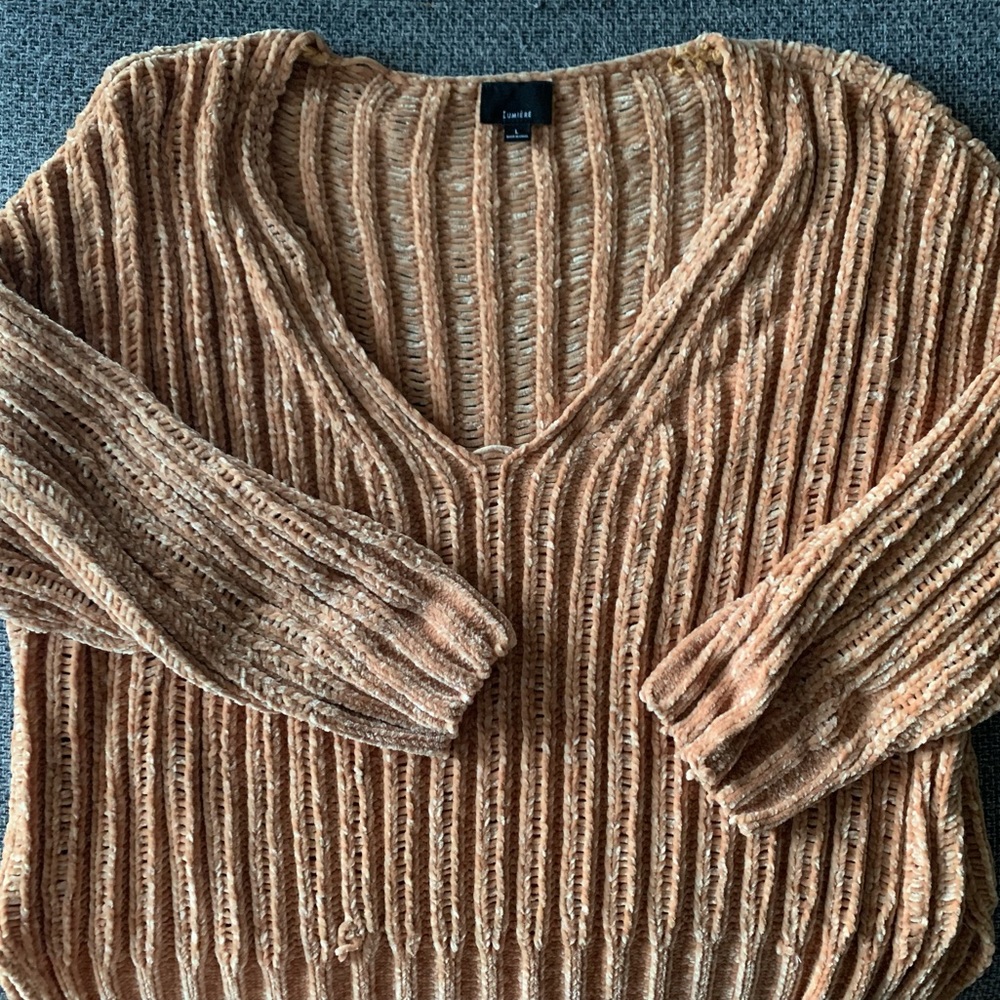 Oversized Marigold Chenille Sweater